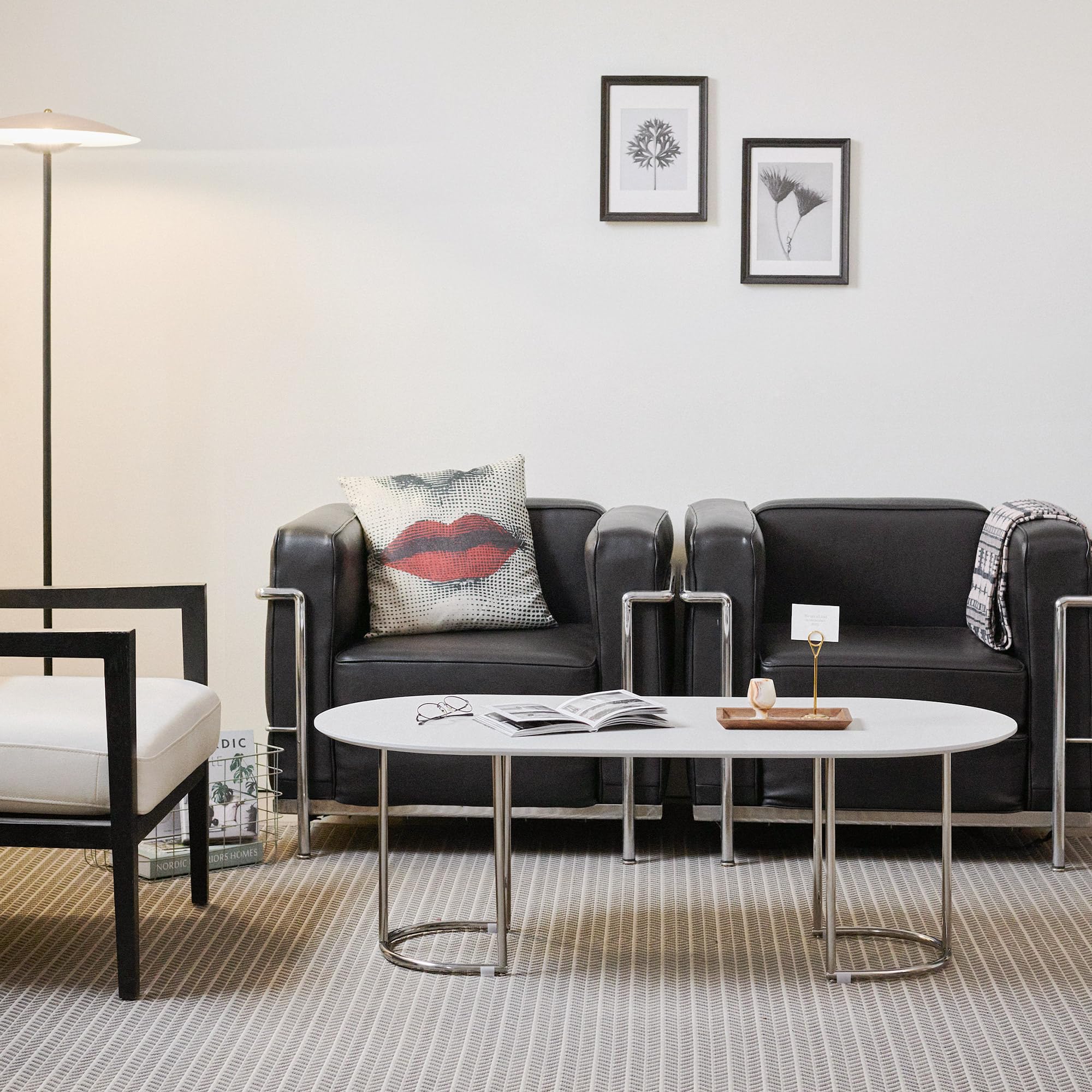Amazon.co.jp: 【Roomnhome】 モダンクロームテーブル リビング